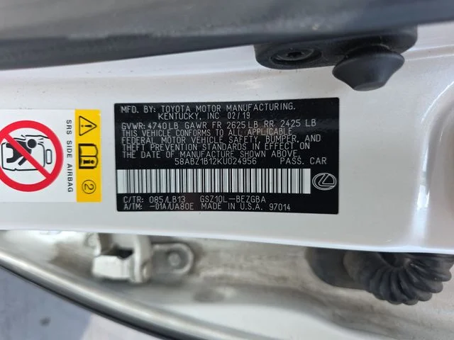 Used 2019 White Pearl Lexus 350 Luxury image 37