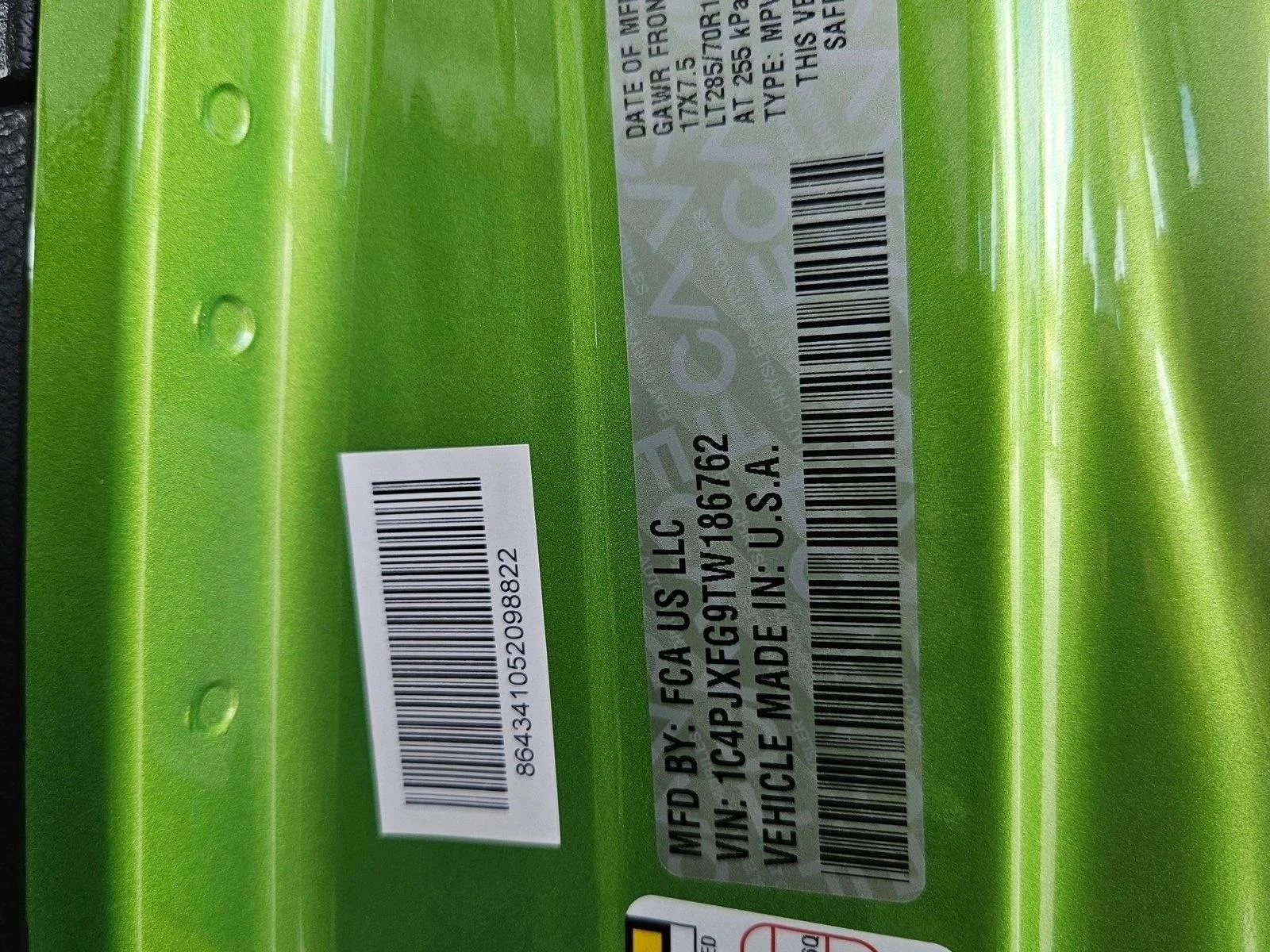 New 2026 Mojito Clear-Coat Exterior Paint Jeep Rubicon image 16