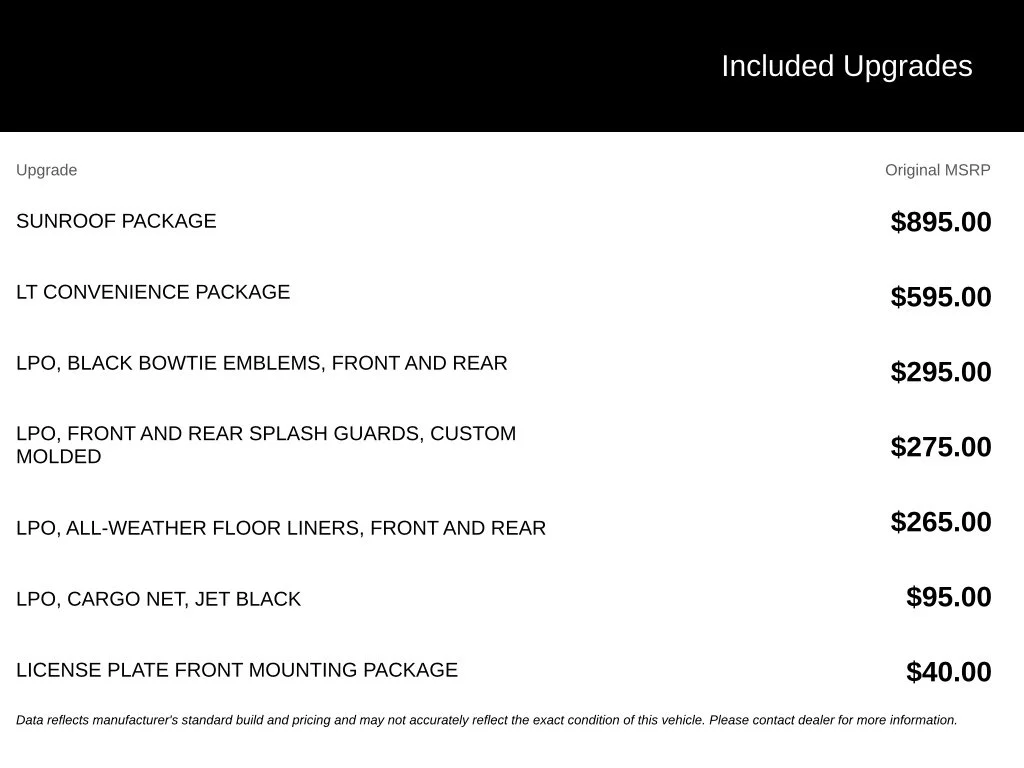 Used 2026 Mosaic Black Metallic Chevrolet LT image 3