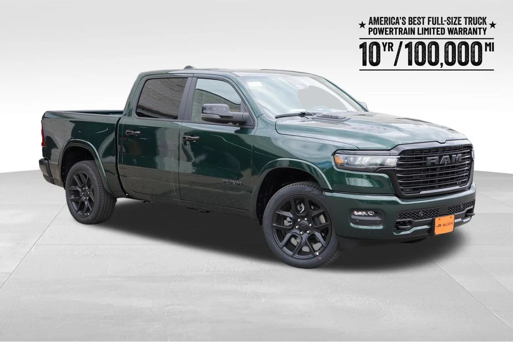 New 2026 Serrano-Green Metallic Exterior Paint RAM Laramie image 1