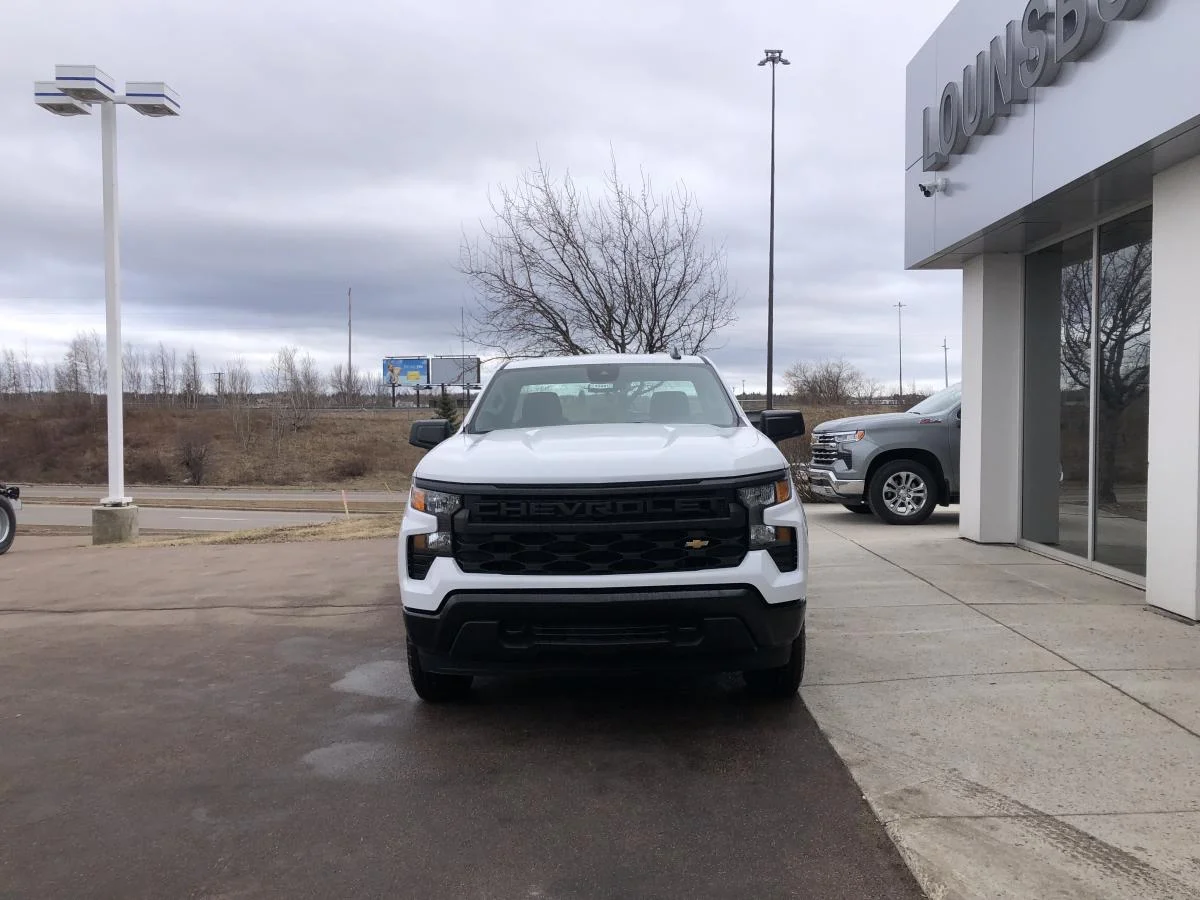 New 2026 White Chevrolet 4WD Reg Cab 140" Work Truck image 3