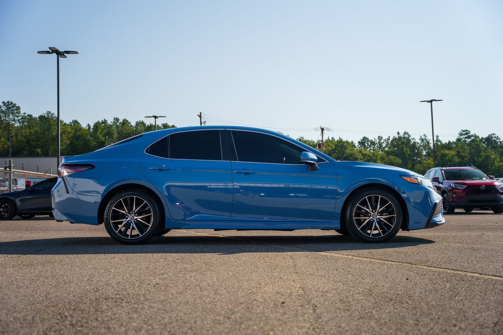 Certified Used 2023 Blue Toyota SE image 8