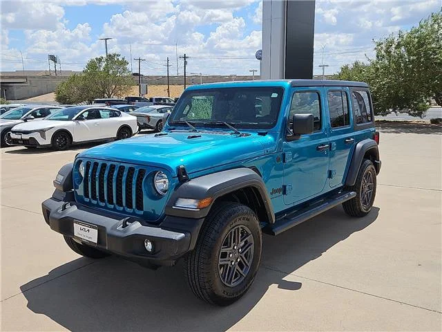 Used 2024 Blue Jeep Sport S 4x4 image 1