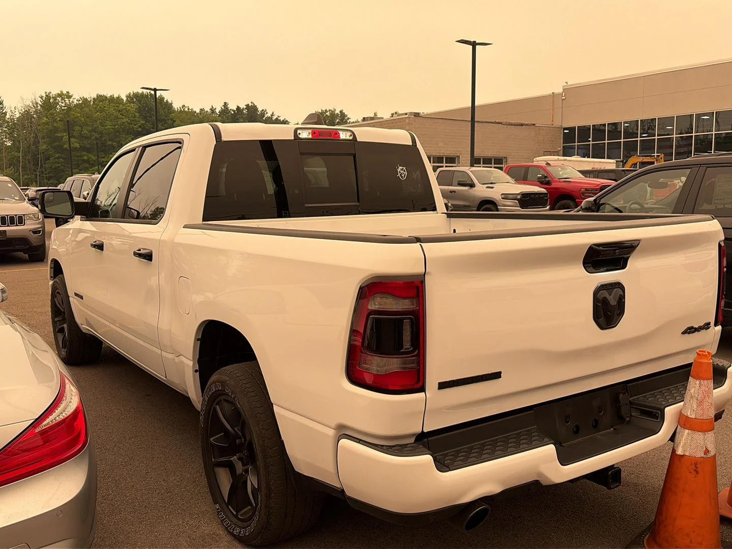 Used 2023 Bright White Clearcoat Ram Big Horn image 3