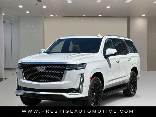 Used 2021 White Cadillac Premium Luxury image 1