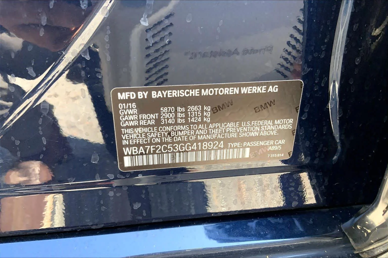 Used 2016 Imperial Blue Metallic BMW 750i xDrive image 34
