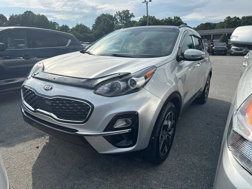 Used 2020 Silver Kia EX image 1