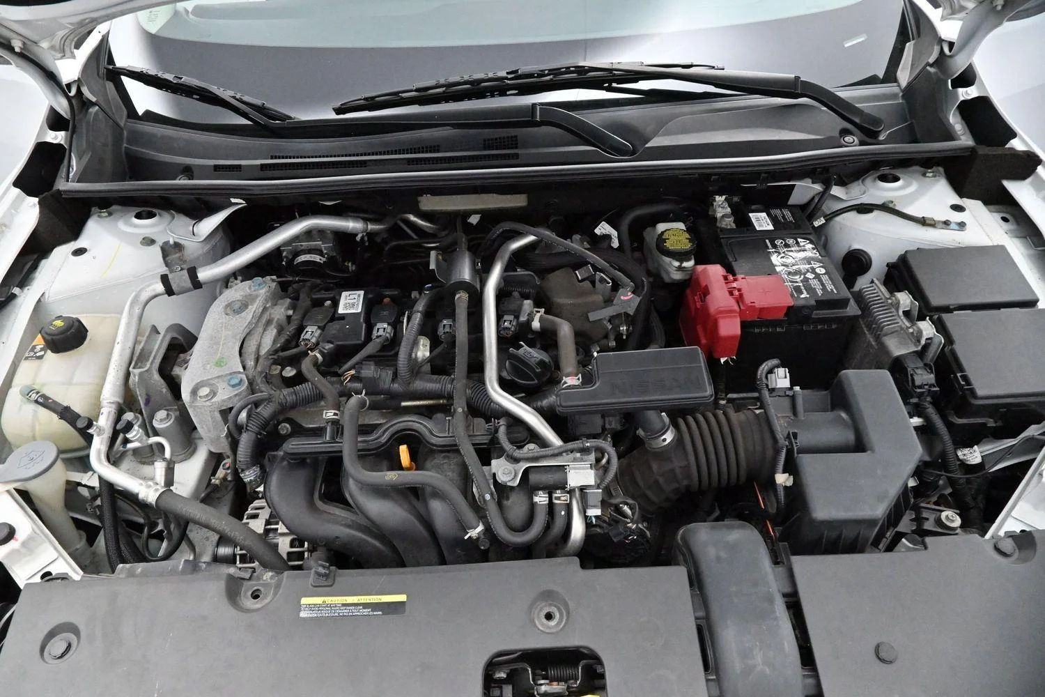 Used 2021 Aspen White Tricoat Nissan SV image 30