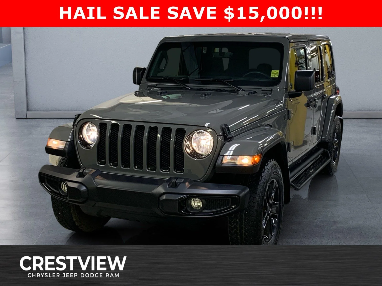 Used 2023 Sting Grey Jeep Sahara Altitude image 1