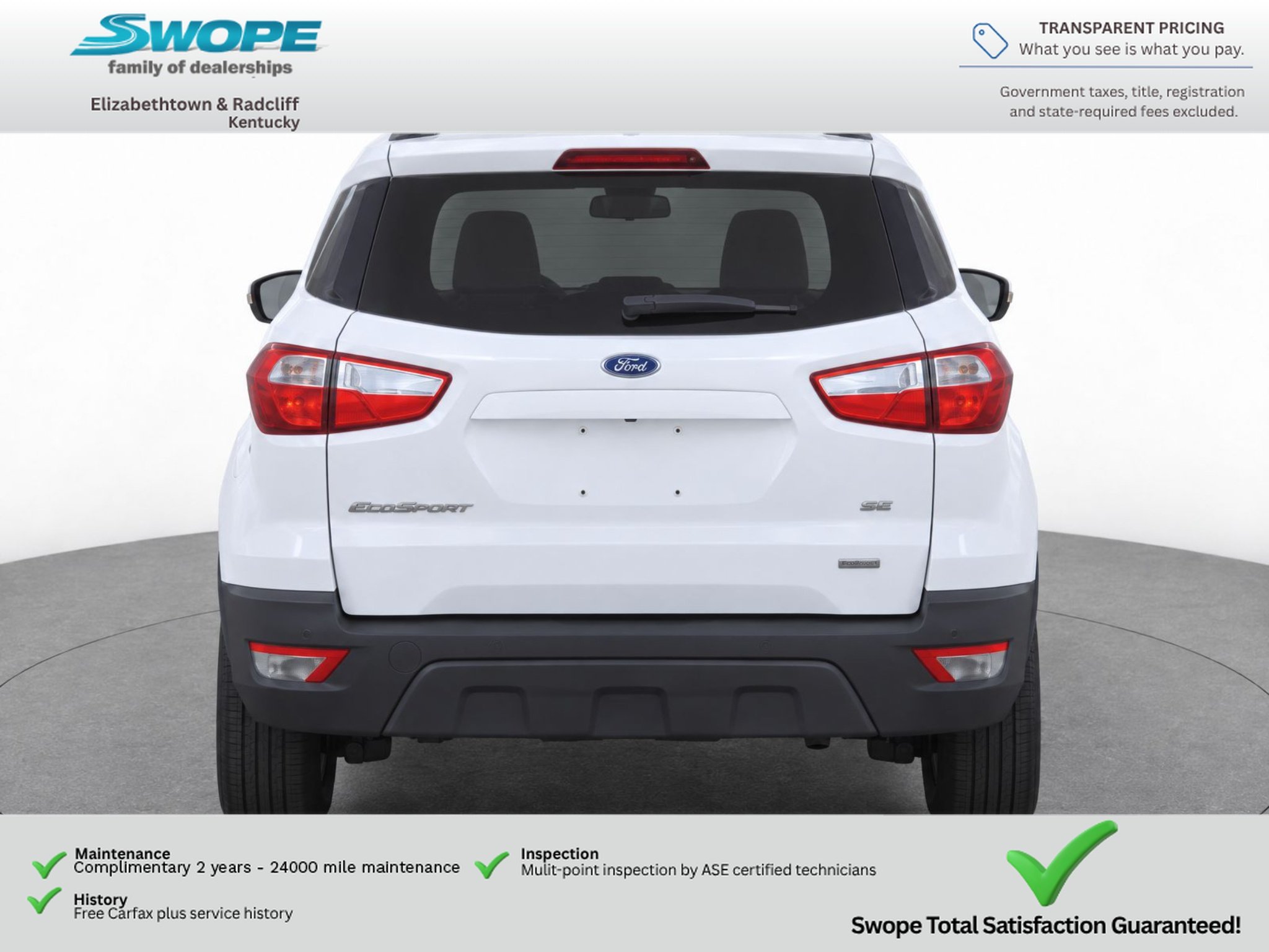 Used 2018 Diamond White Ford SE image 6