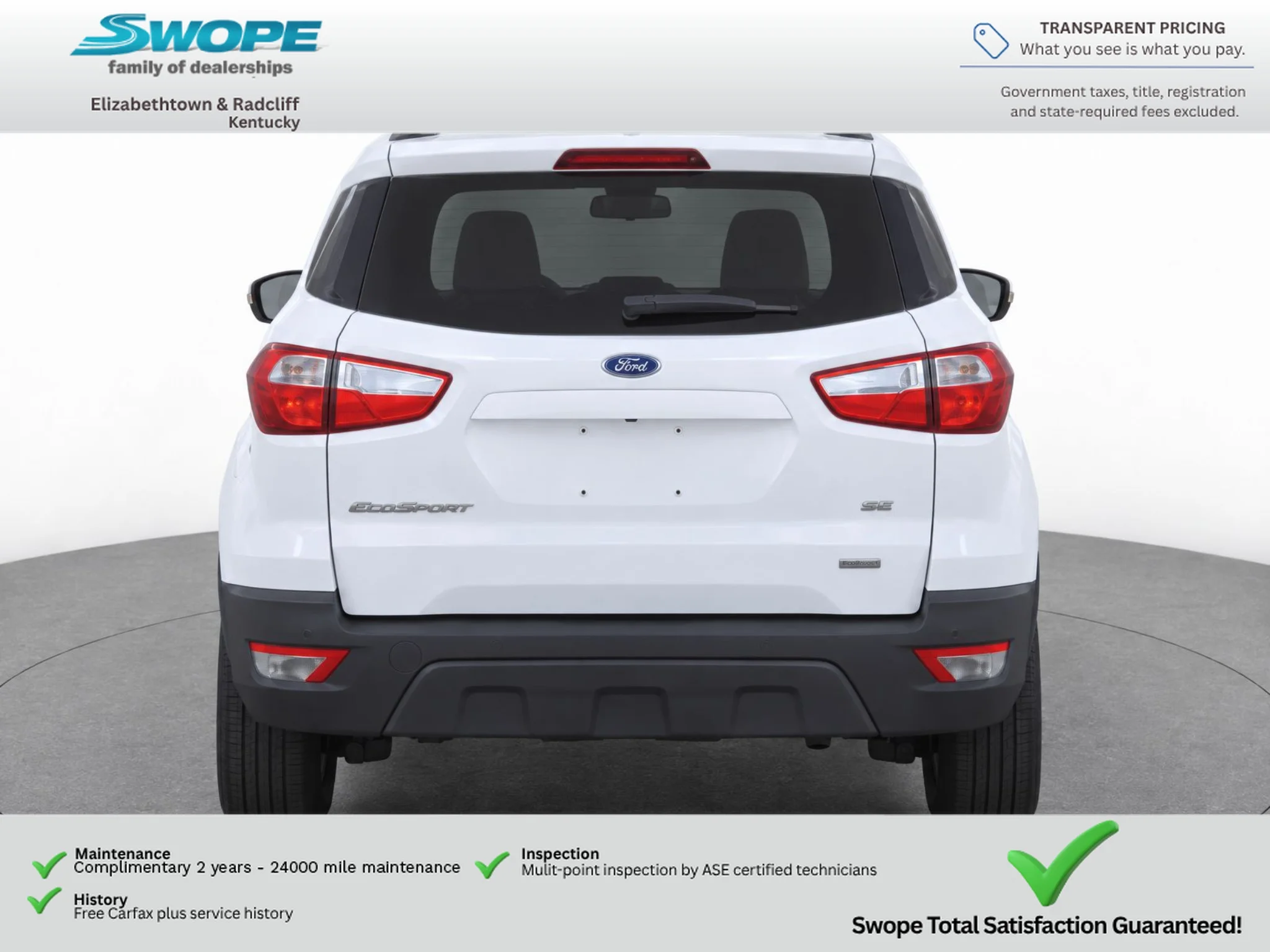 Used 2018 Diamond White Ford SE image 6