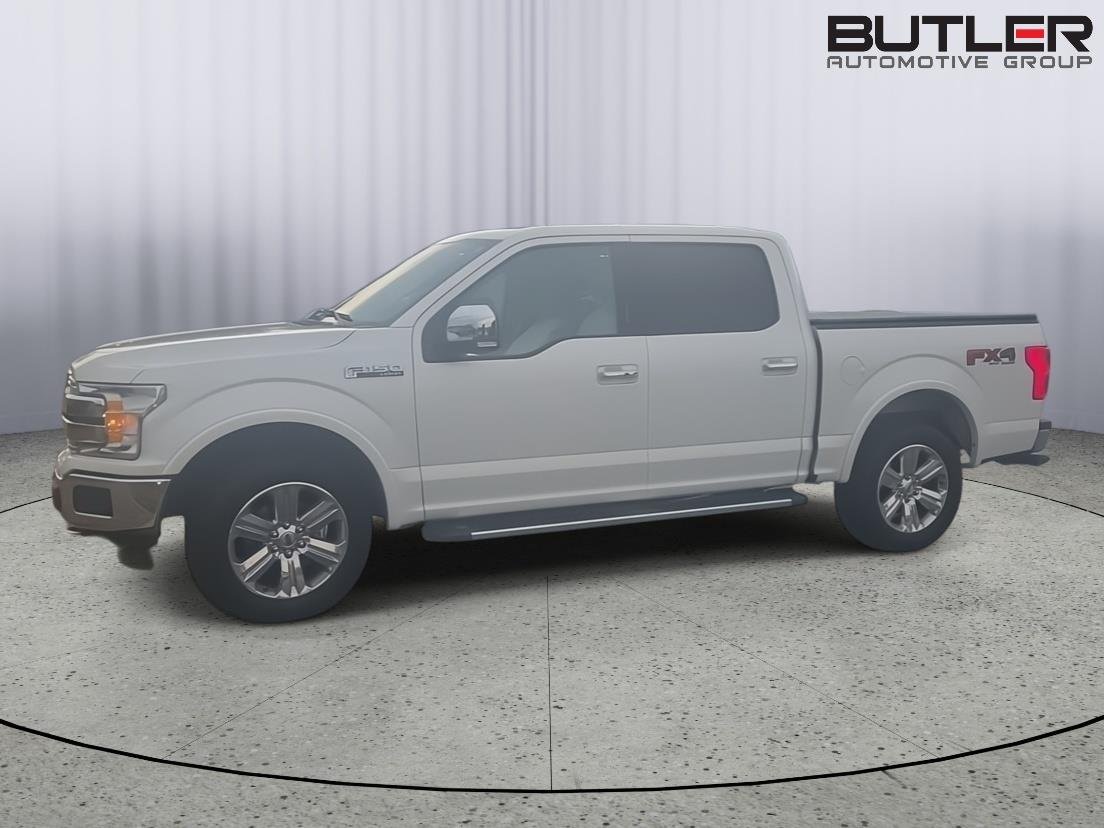 Used 2019 White Platinum Metallic Tri-Coat Ford LARIAT image 1