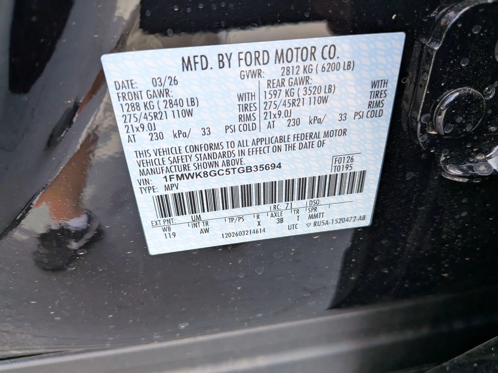 New 2026 Agate Black Metallic Ford ST image 33