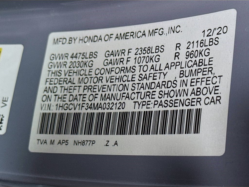 Used 2021 Lunar Silver Metallic Honda Sport image 36