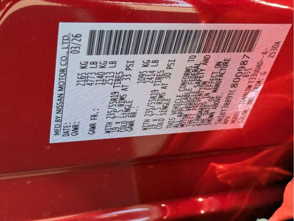New 2026 Scarlet Ember Tintcoat Nissan Dark Armor image 22