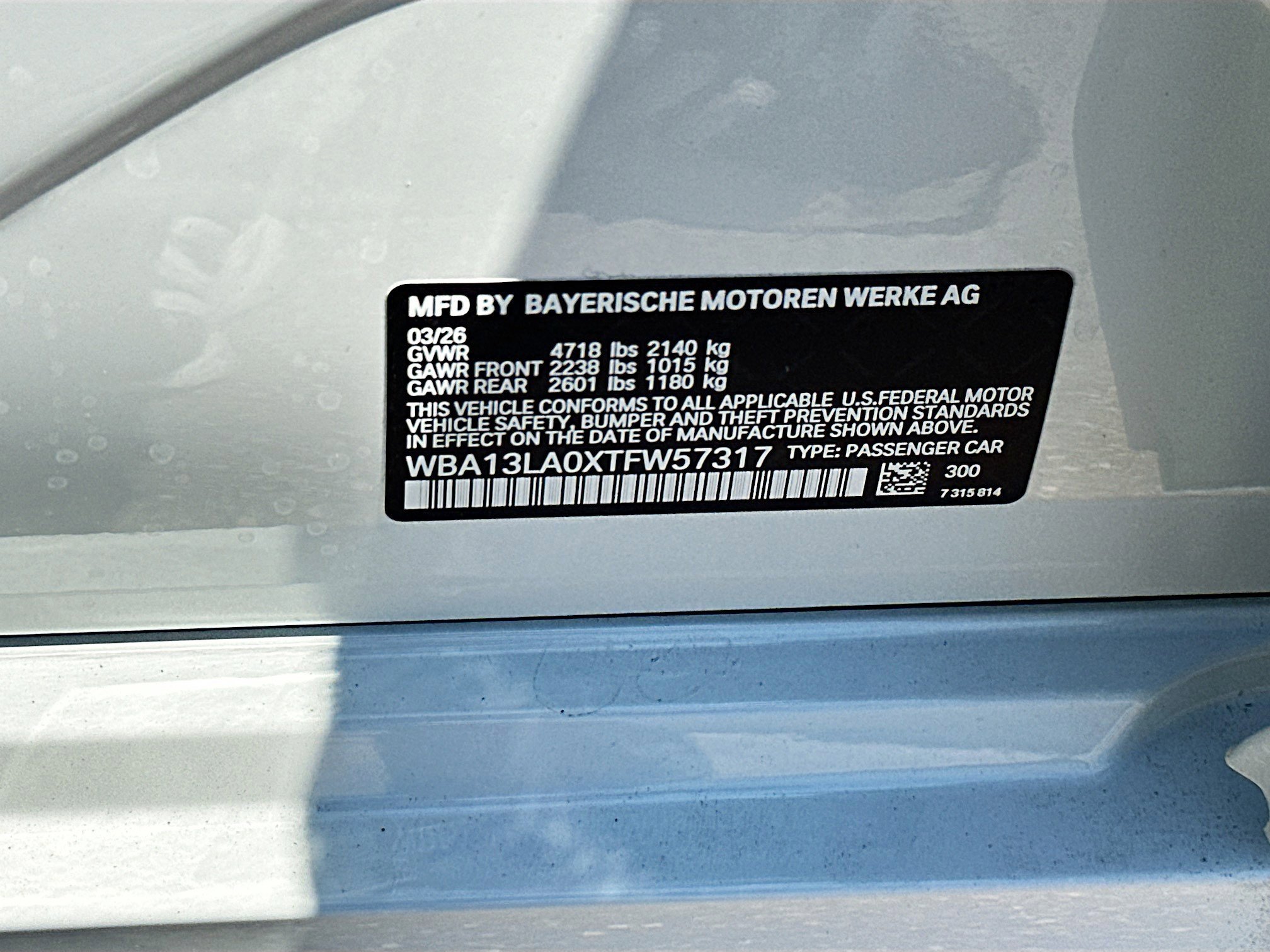 New 2026 Alpine White BMW 330i image 24
