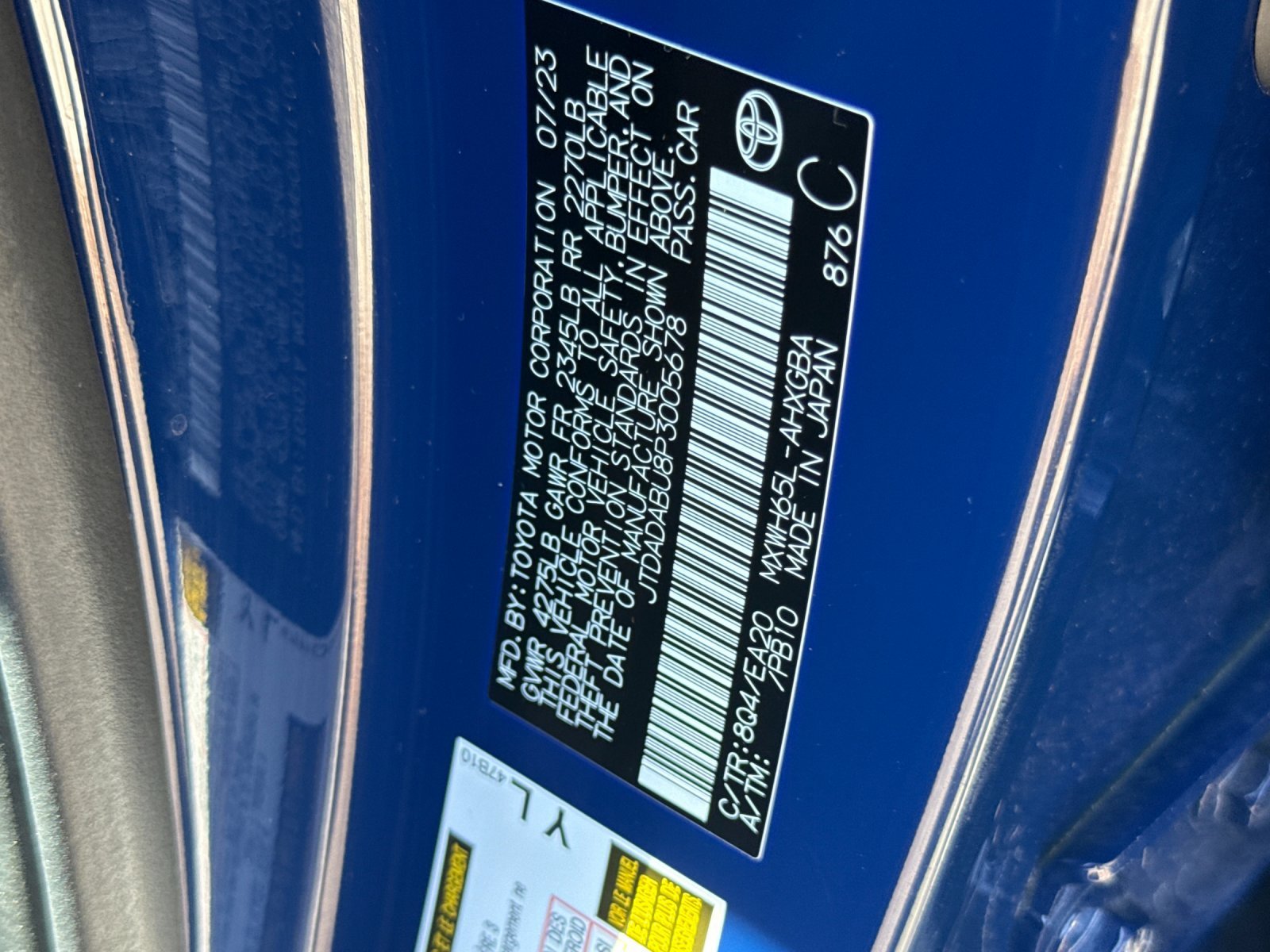 Used 2023 Blue Toyota XLE image 26