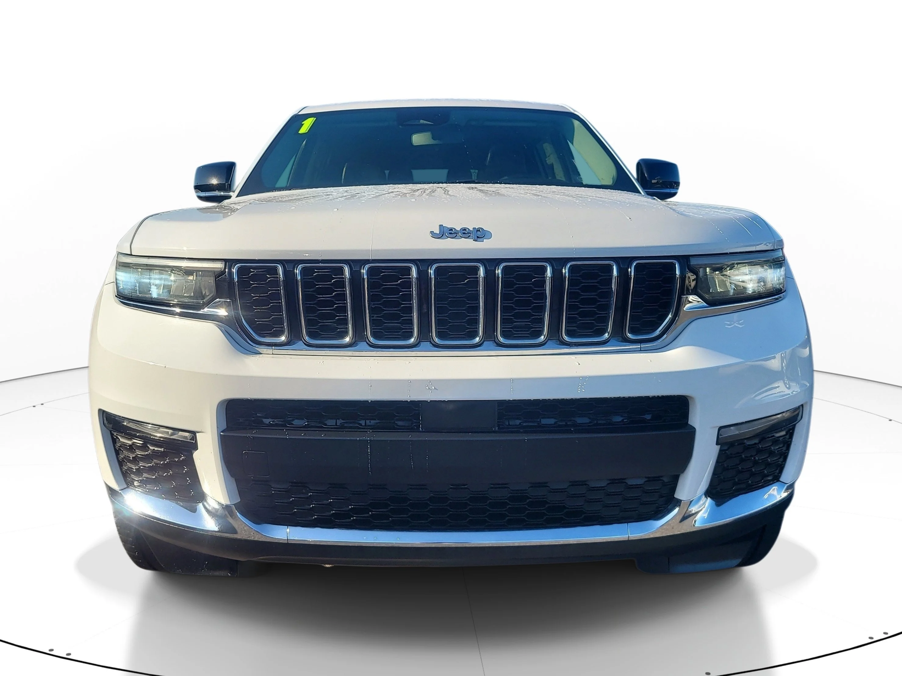 Used 2021 Bright White Clearcoat Jeep Limited image 2