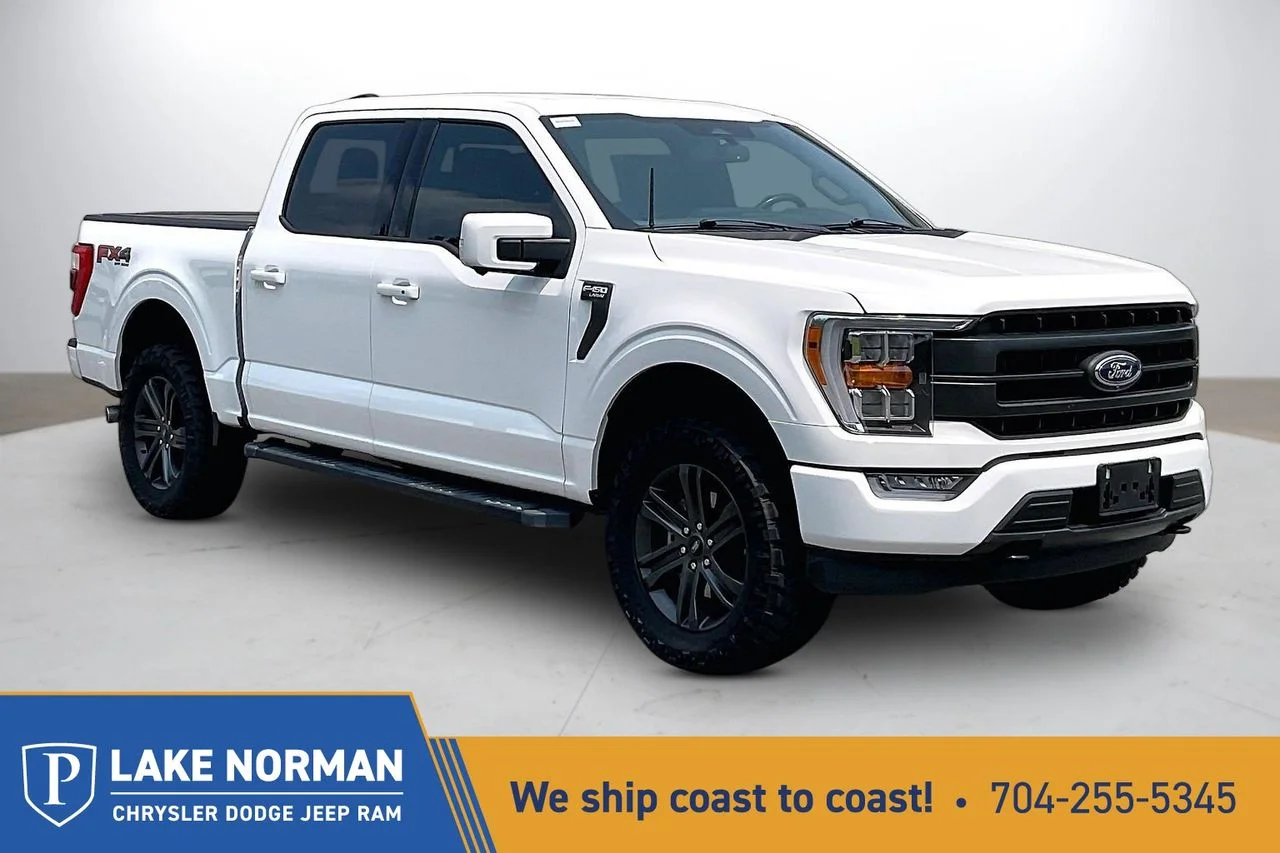 Certified Used 2022 White Ford Lariat image 1