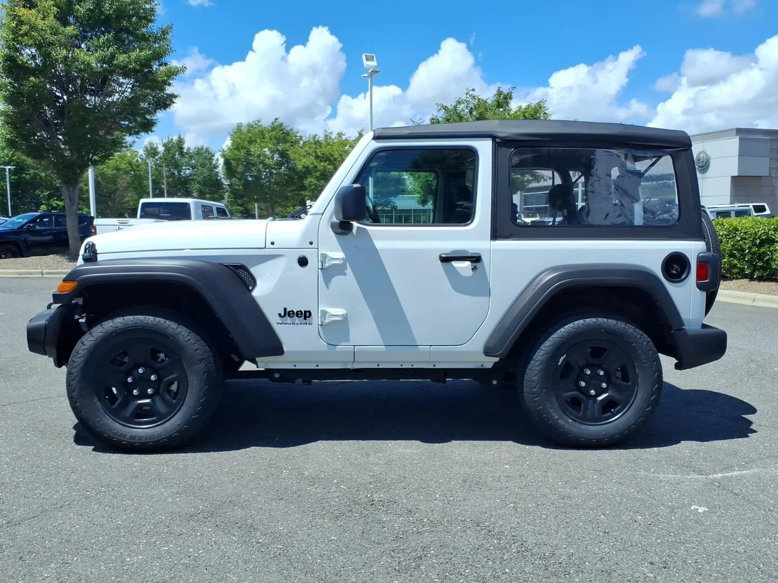 Used 2025 Bright White Clearcoat Jeep Sport image 3
