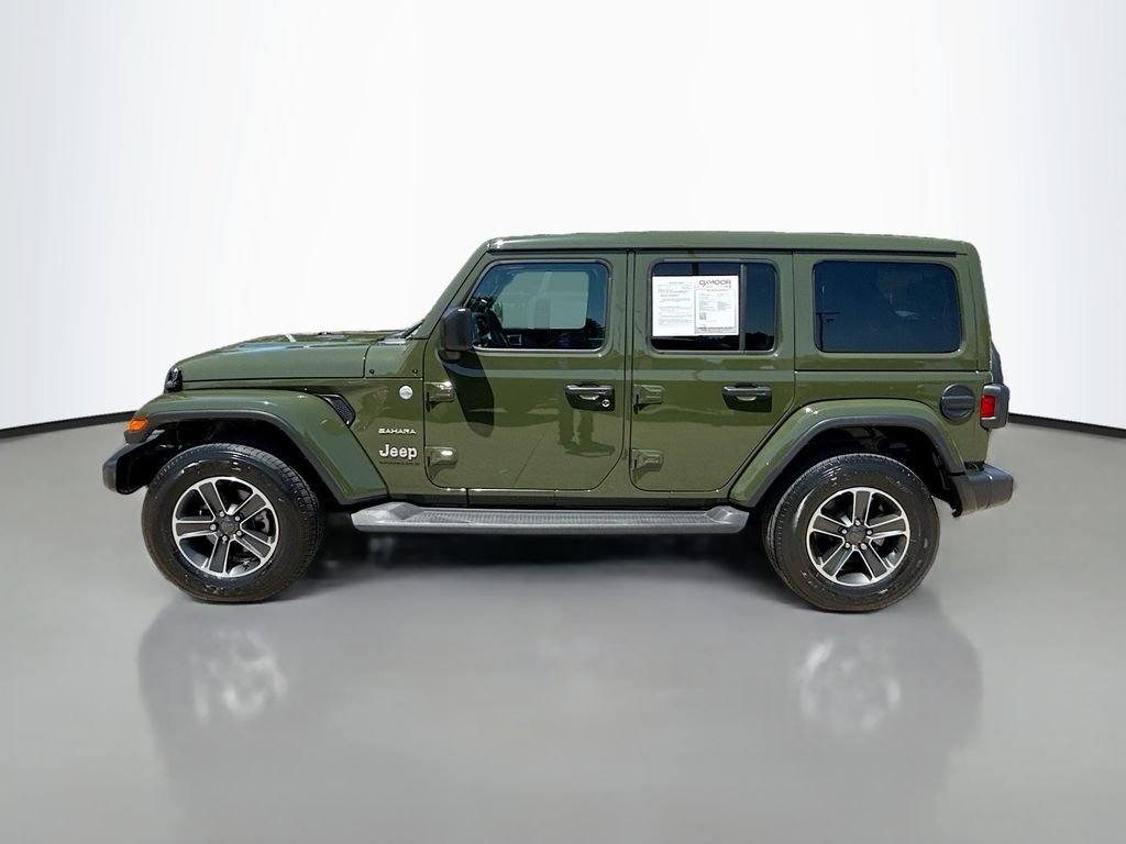 Used 2023 Sarge Green Clearcoat Jeep Sahara image 4