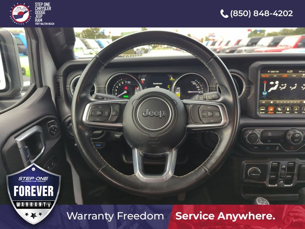 Used 2022 White Jeep Unlimited Sahara 4xe image 16