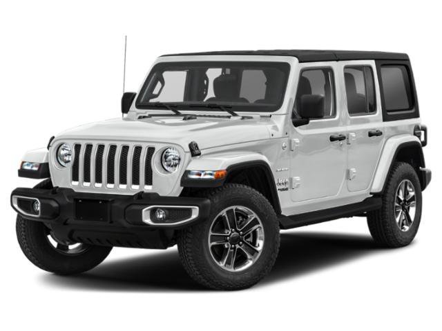 Used 2022 Bright White Clearcoat Jeep Unlimited Sahara image 1