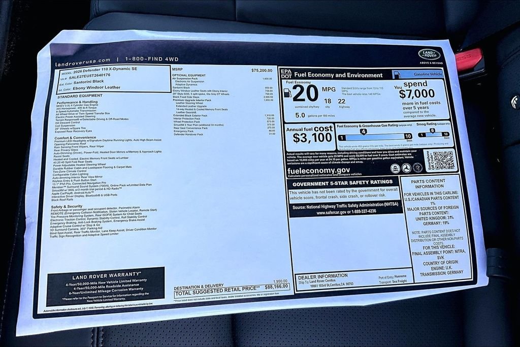 New 2026  Land Rover X-Dynamic SE image 14
