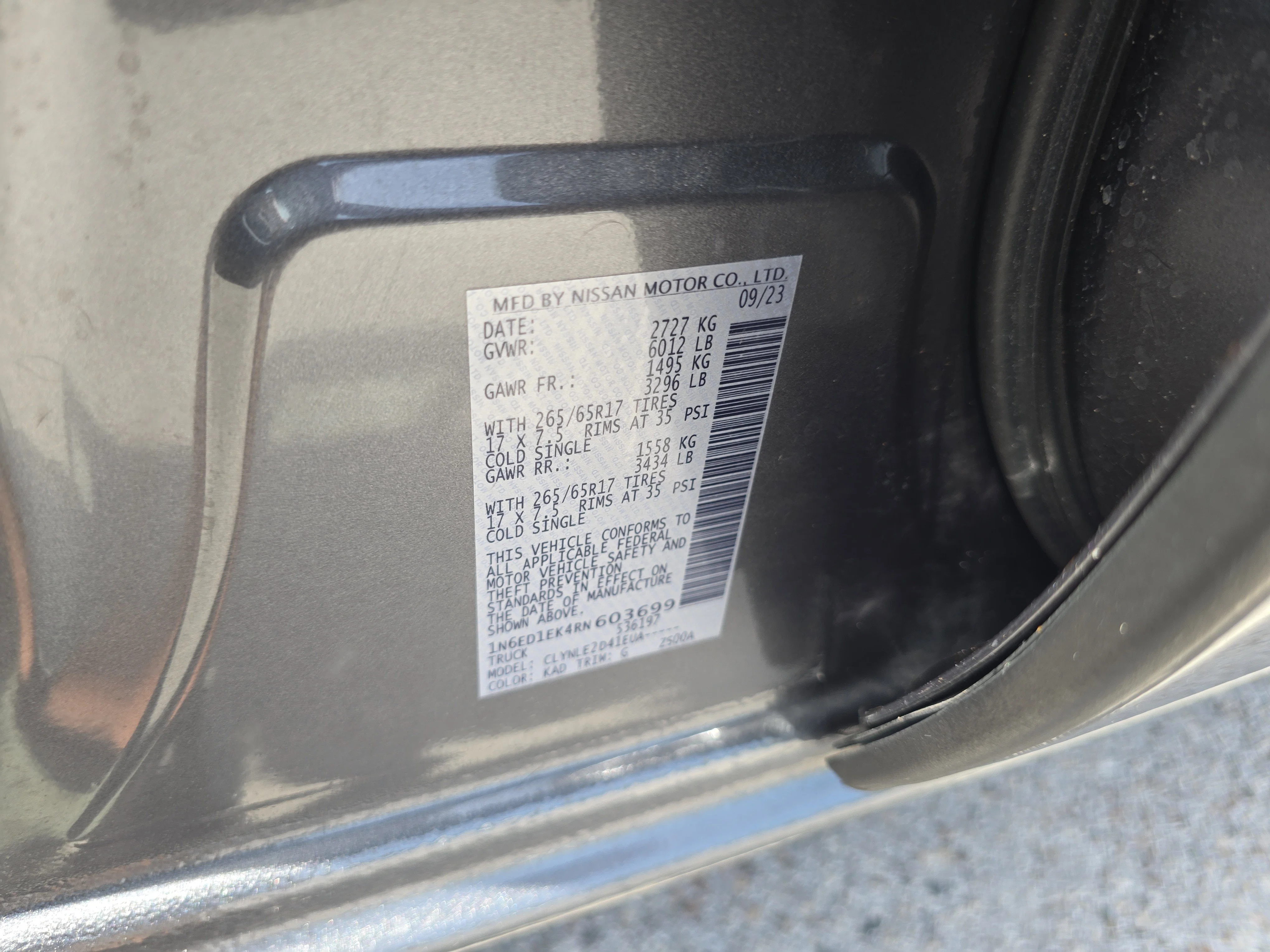 Certified Used 2024 Gun Metallic Nissan SL image 35