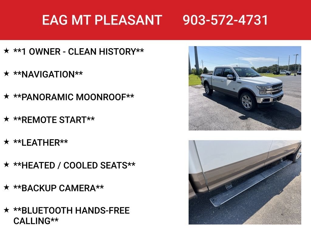 Used 2020 Star White Ford King Ranch image 4