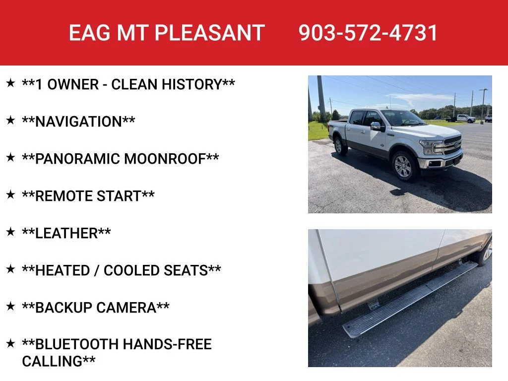 Used 2020 Star White Ford King Ranch image 4