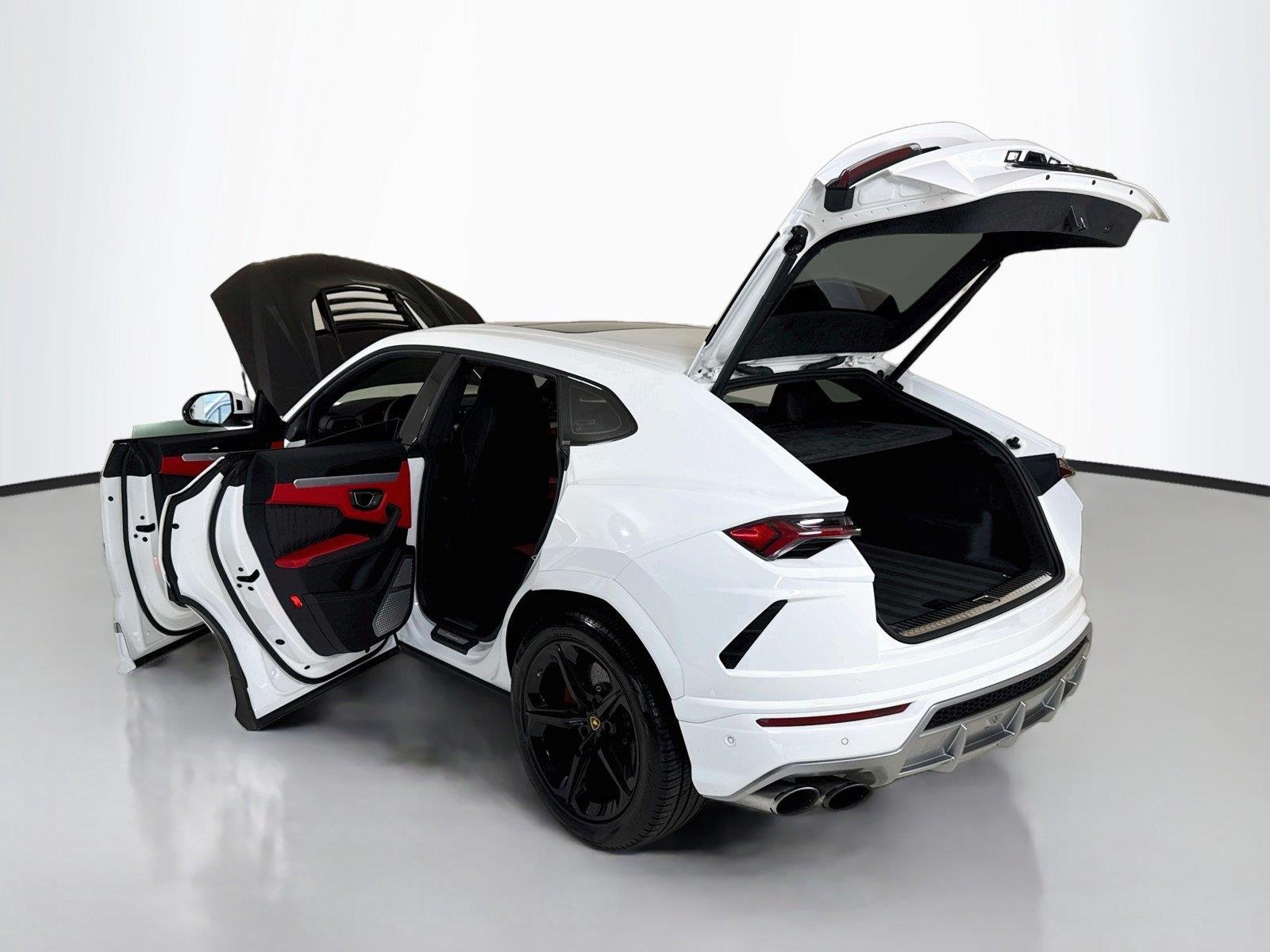 Used 2020 Bianco Icarus Metallic Lamborghini Carbon Bonnett | Custom Exhaust | Only 10K Miles image 45