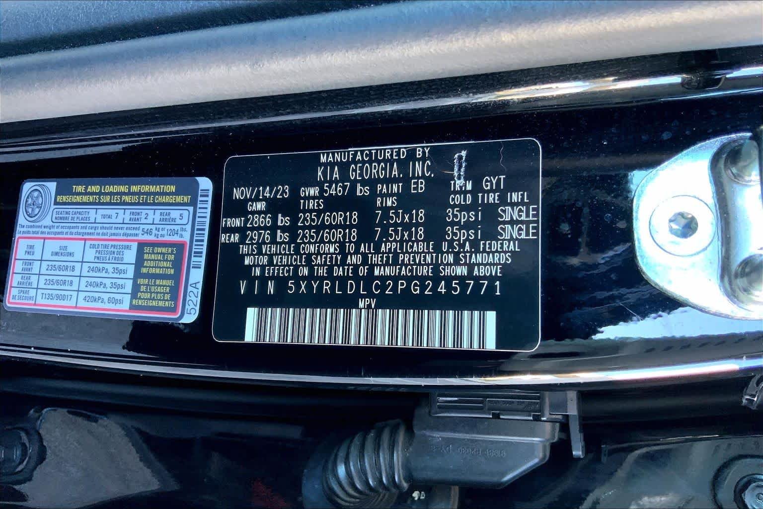 Used 2023 Ebony Black Kia X-Line S image 34