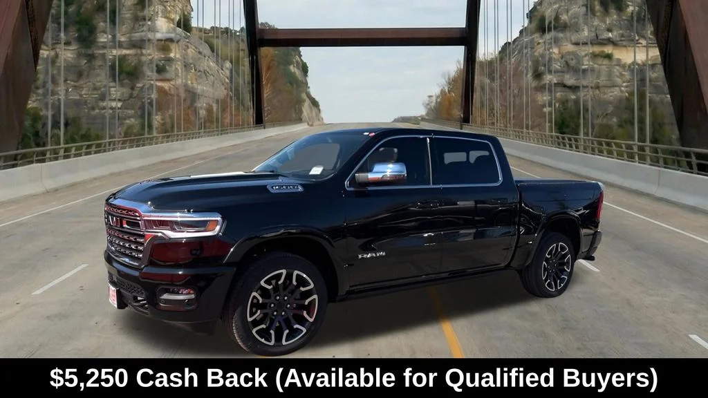 New 2026 Diamond Black Crystal Pearl-Coat Exterior Paint RAM Limited image 3