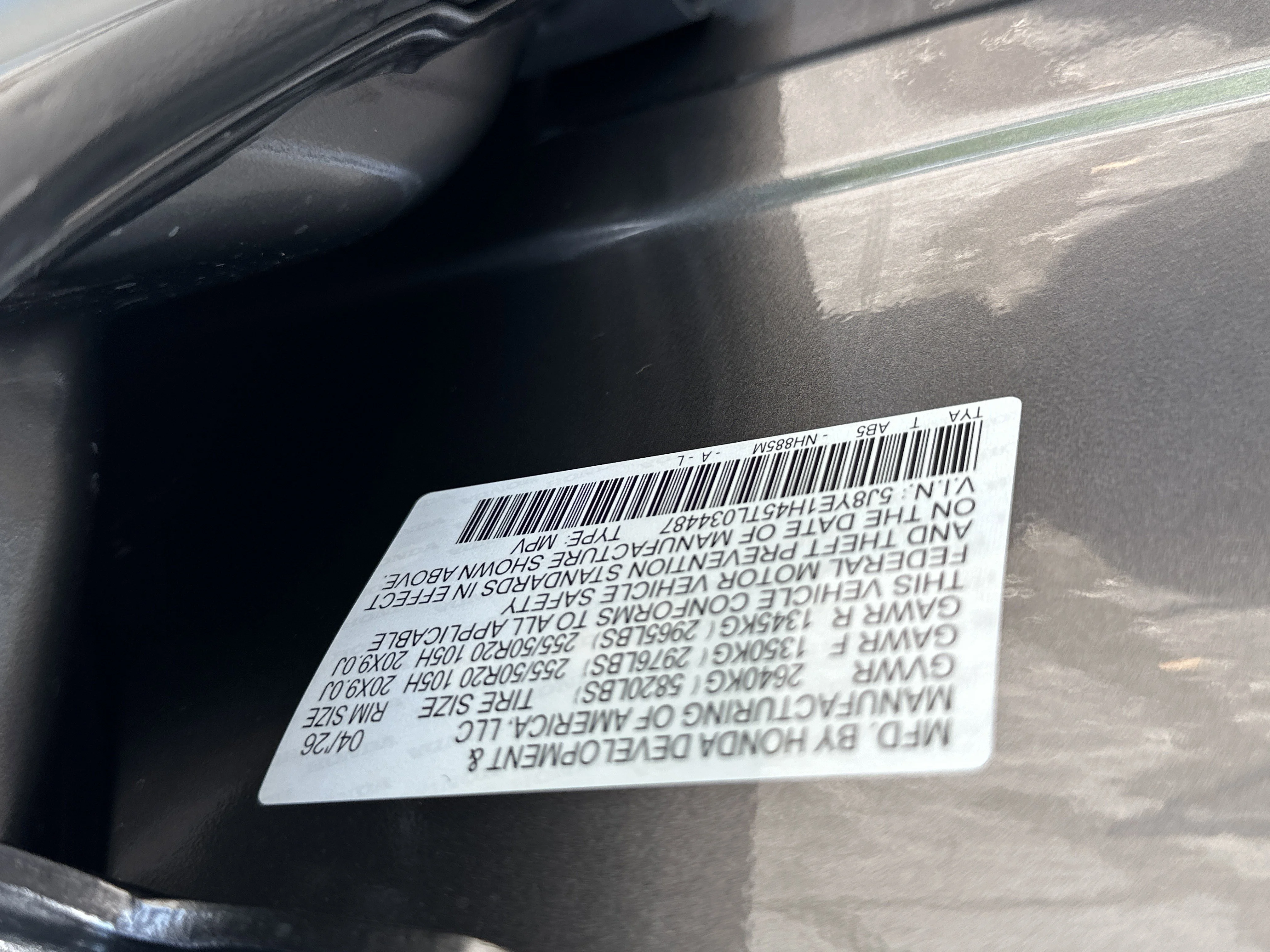 New 2026 Liquid Carbon Metallic Acura w/Technology Package image 28