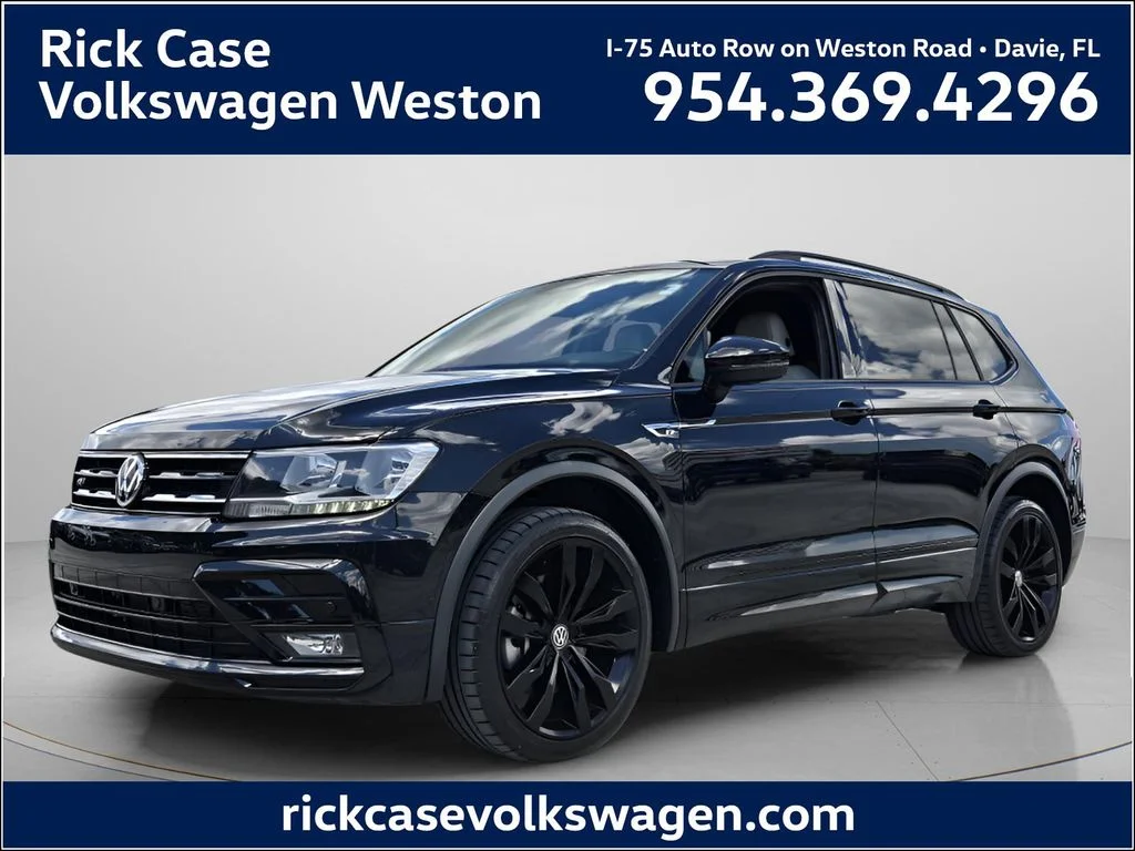 Certified Used 2021 Black Volkswagen 2.0T SE R-Line Black image 1