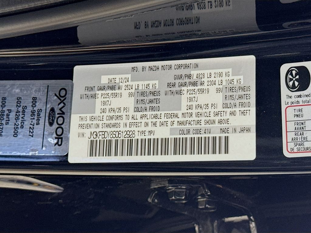 Used 2025 Jet Black Mica Mazda 2.5 Turbo Premium Package image 34