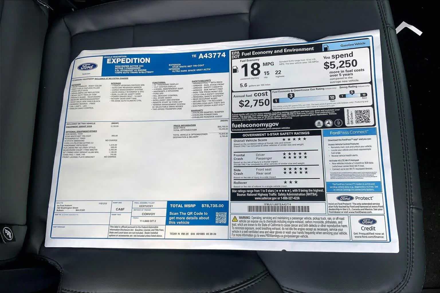 New 2026 Star White Metallic Tri-Coat Ford Active image 18