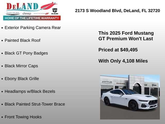 Used 2025 White Ford GT Premium image 30