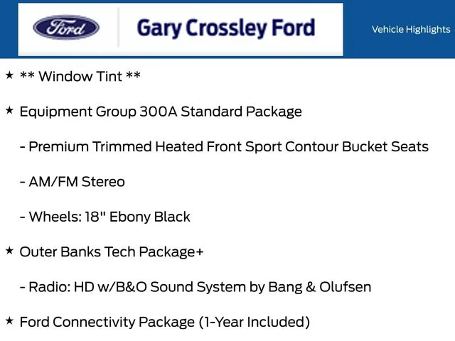 New 2026 Oxford White Ford Outer Banks® image 6