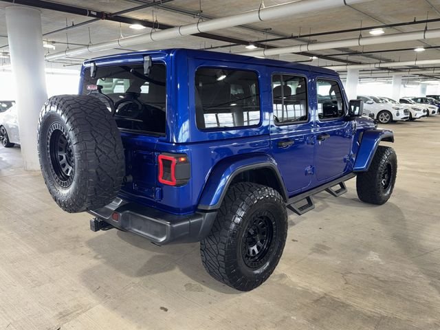 Used 2020 Ocean Blue Metallic Clearcoat Jeep Unlimited Sahara image 8