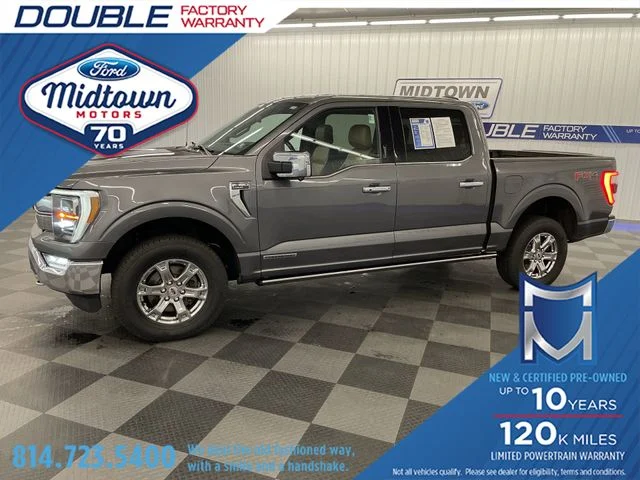 Used 2021 Gray Metallic Ford Lariat image 1