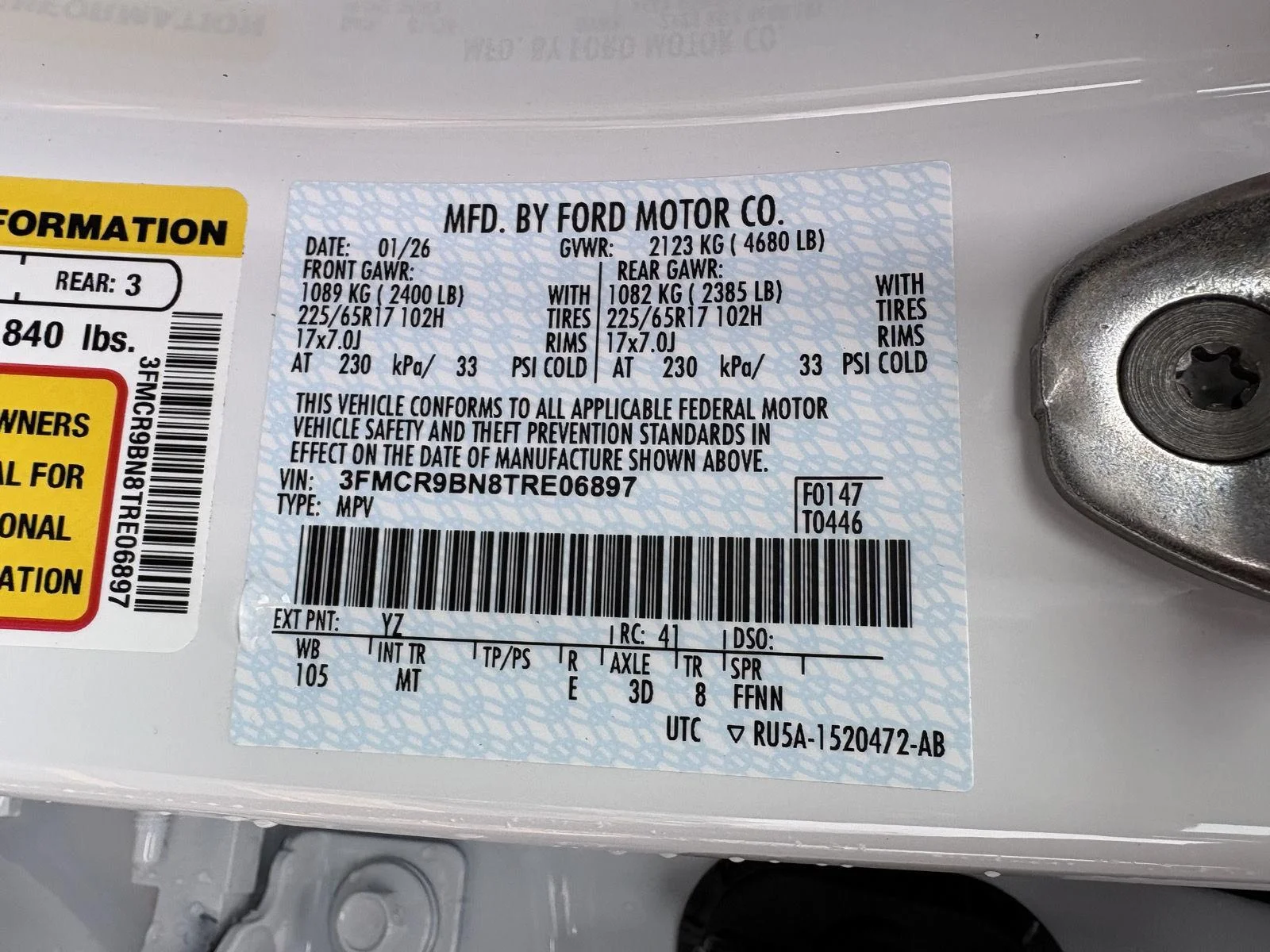 New 2026 Oxford White Ford Big Bend® image 17