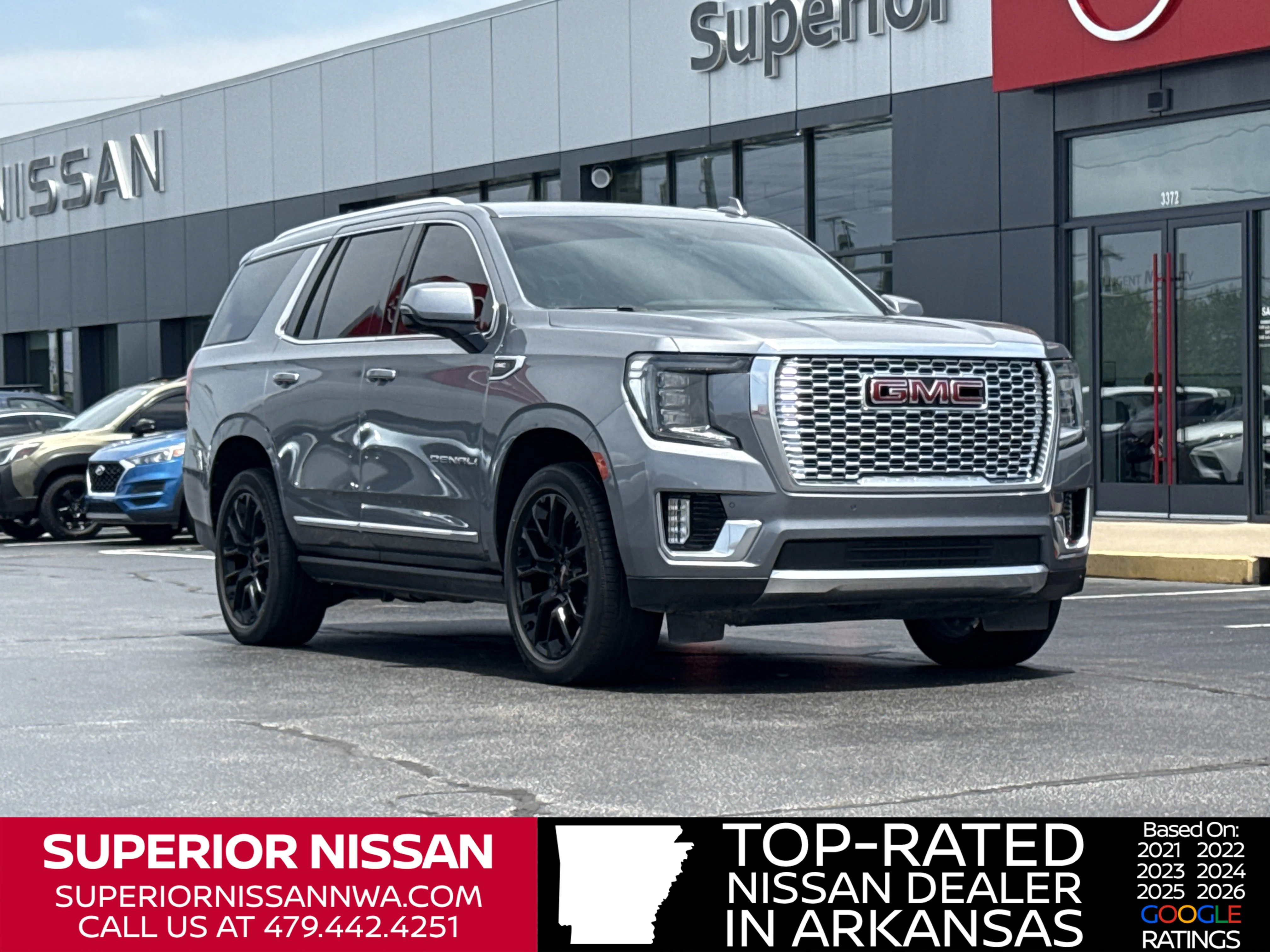 Used 2022 Satin Steel Metallic GMC Denali 4WD image 1