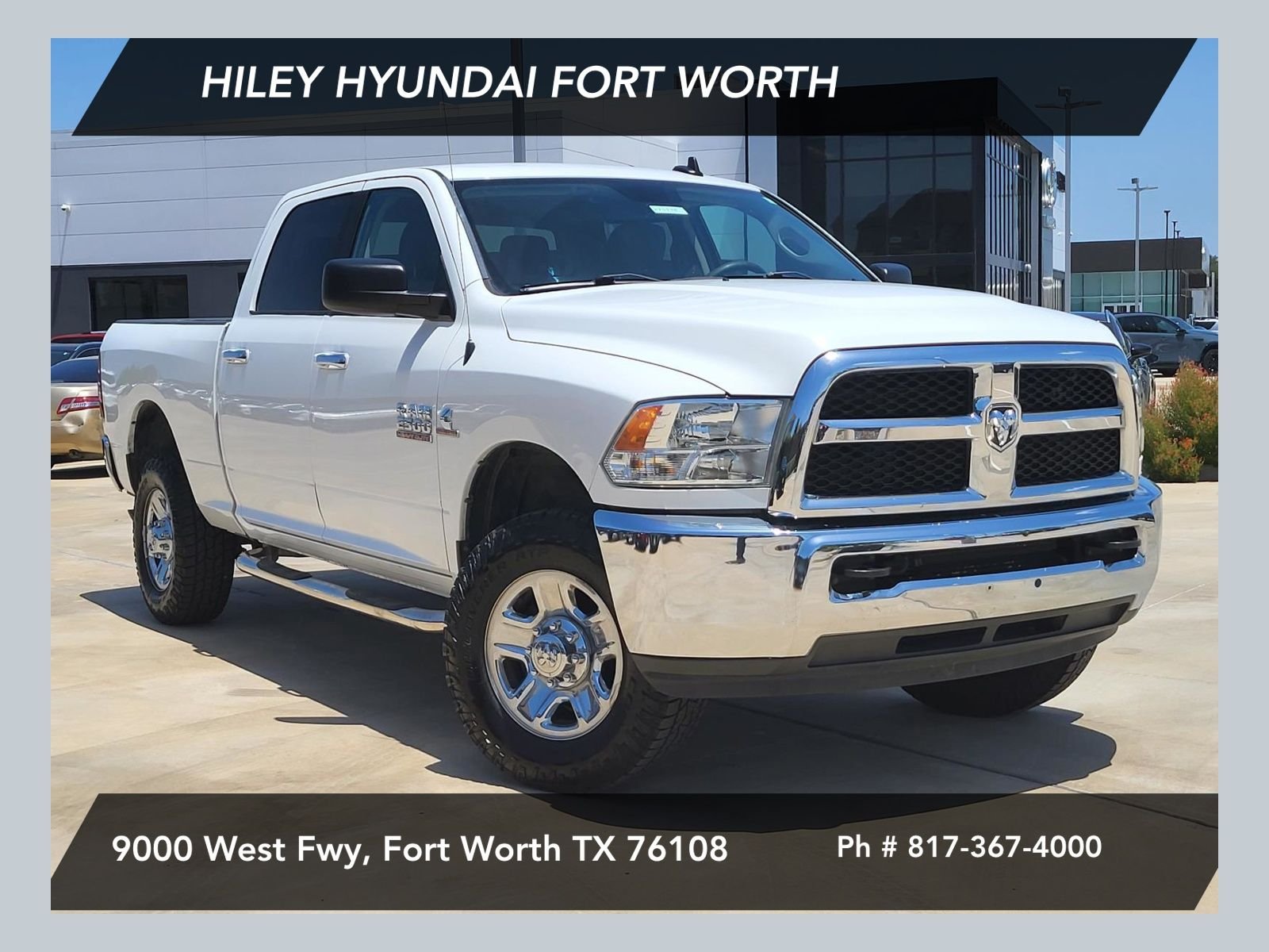 Used 2017 Bright White Clearcoat Ram SLT image 1