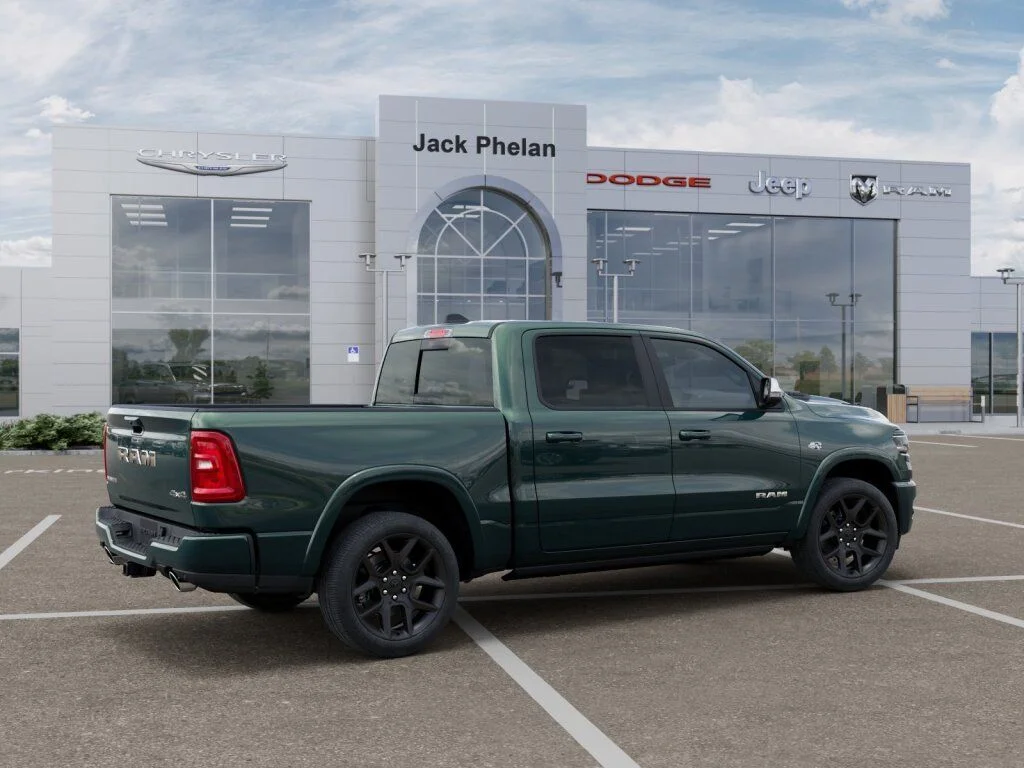 New 2026 Serrano-Green Metallic Exterior Paint RAM Laramie image 4