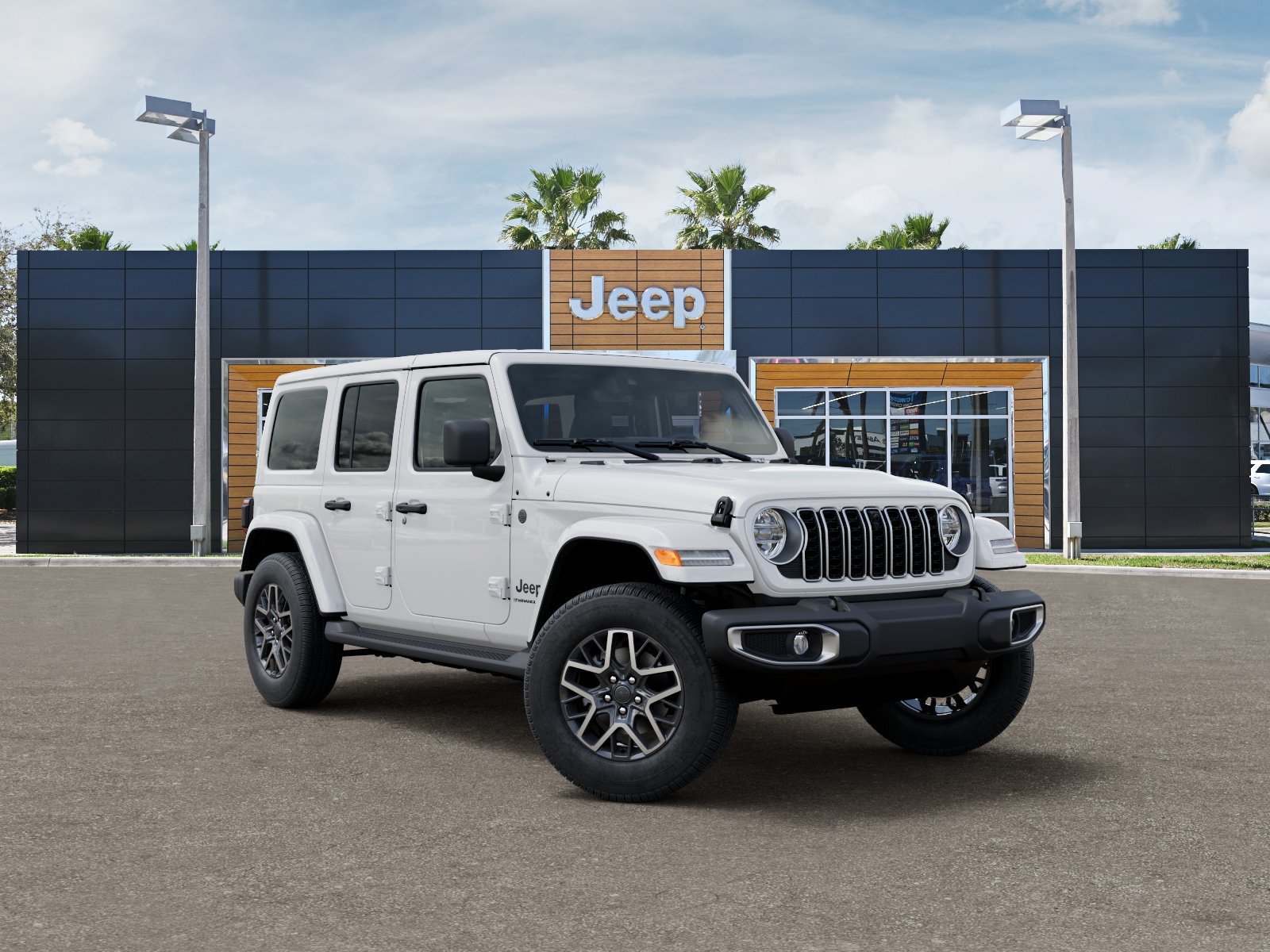 New 2026 Bright White Clearcoat Jeep Sahara image 5