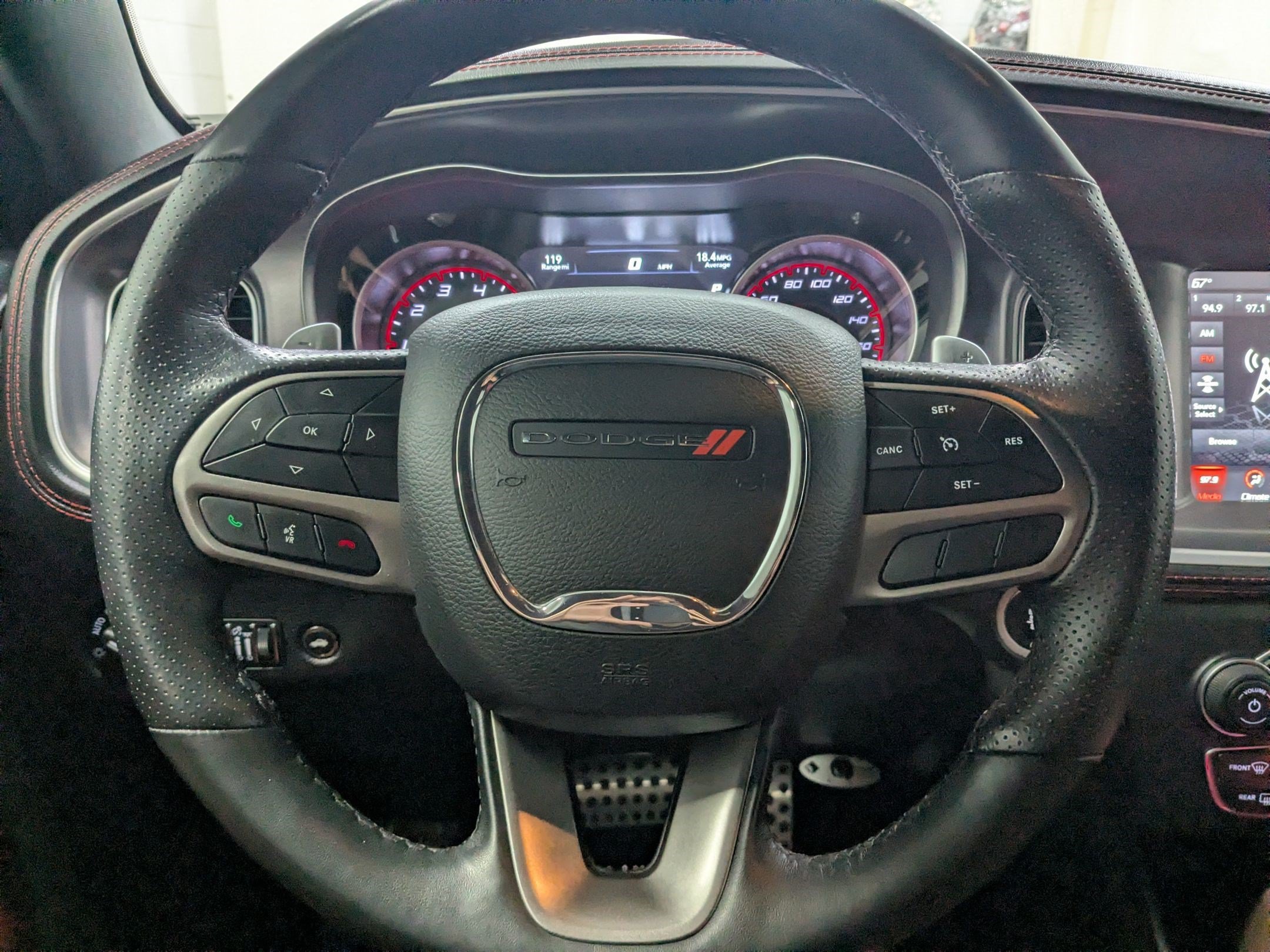 Used 2021 Pitch Black Clearcoat Dodge Scat Pack image 11