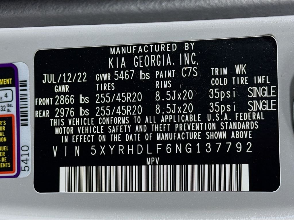 Used 2022 Gray Kia X-Line EX image 35