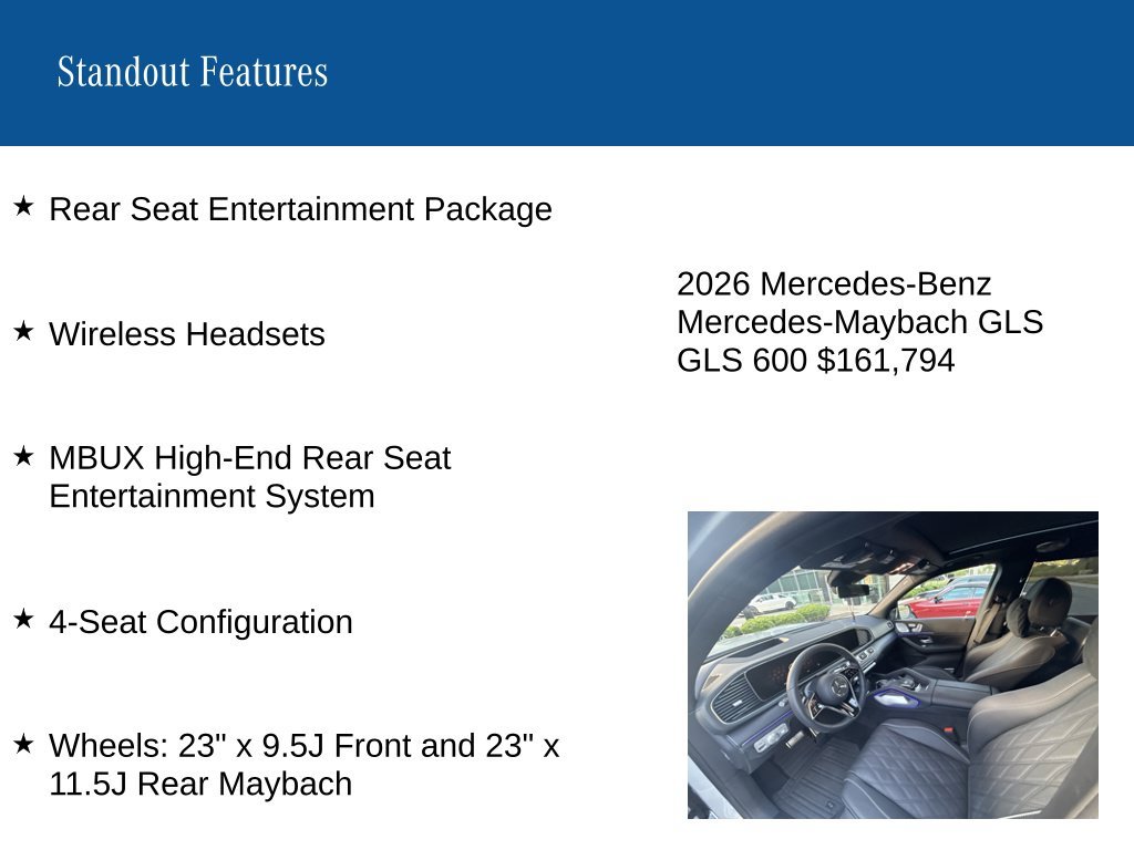 Certified Used 2026 Silver Mercedes-Benz Maybach GLS 600 image 9
